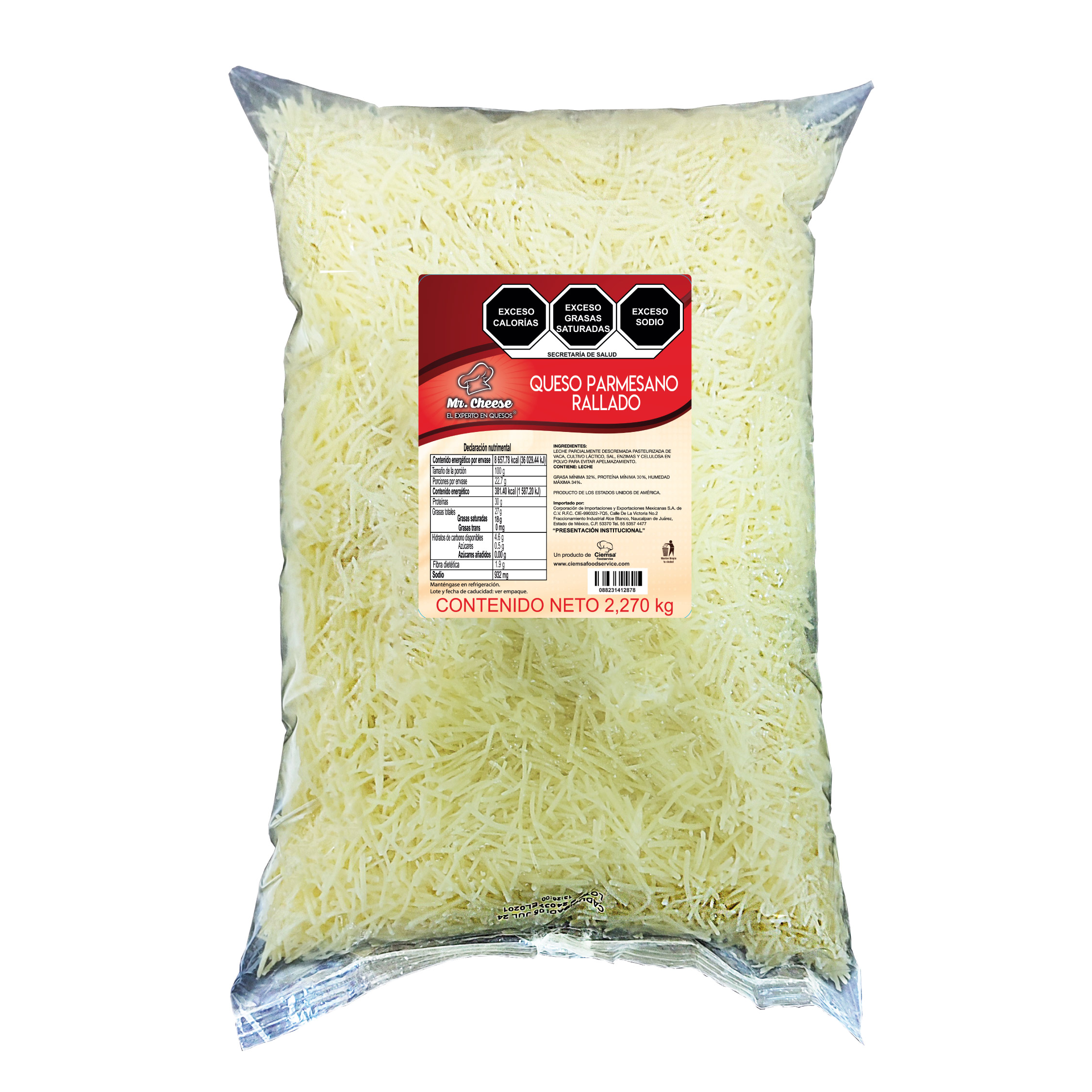 G50033 PARMESANO RALLADO CIEMSA FOODSERVICE